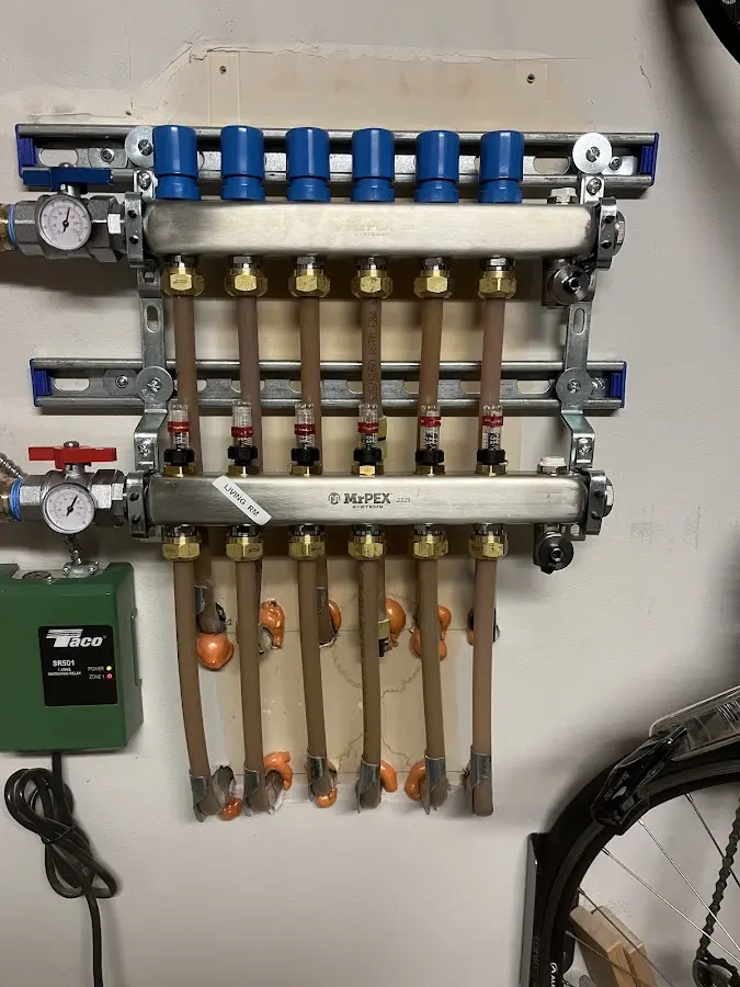 Plumber performing Gas Line Installation at a residential property in Rockland